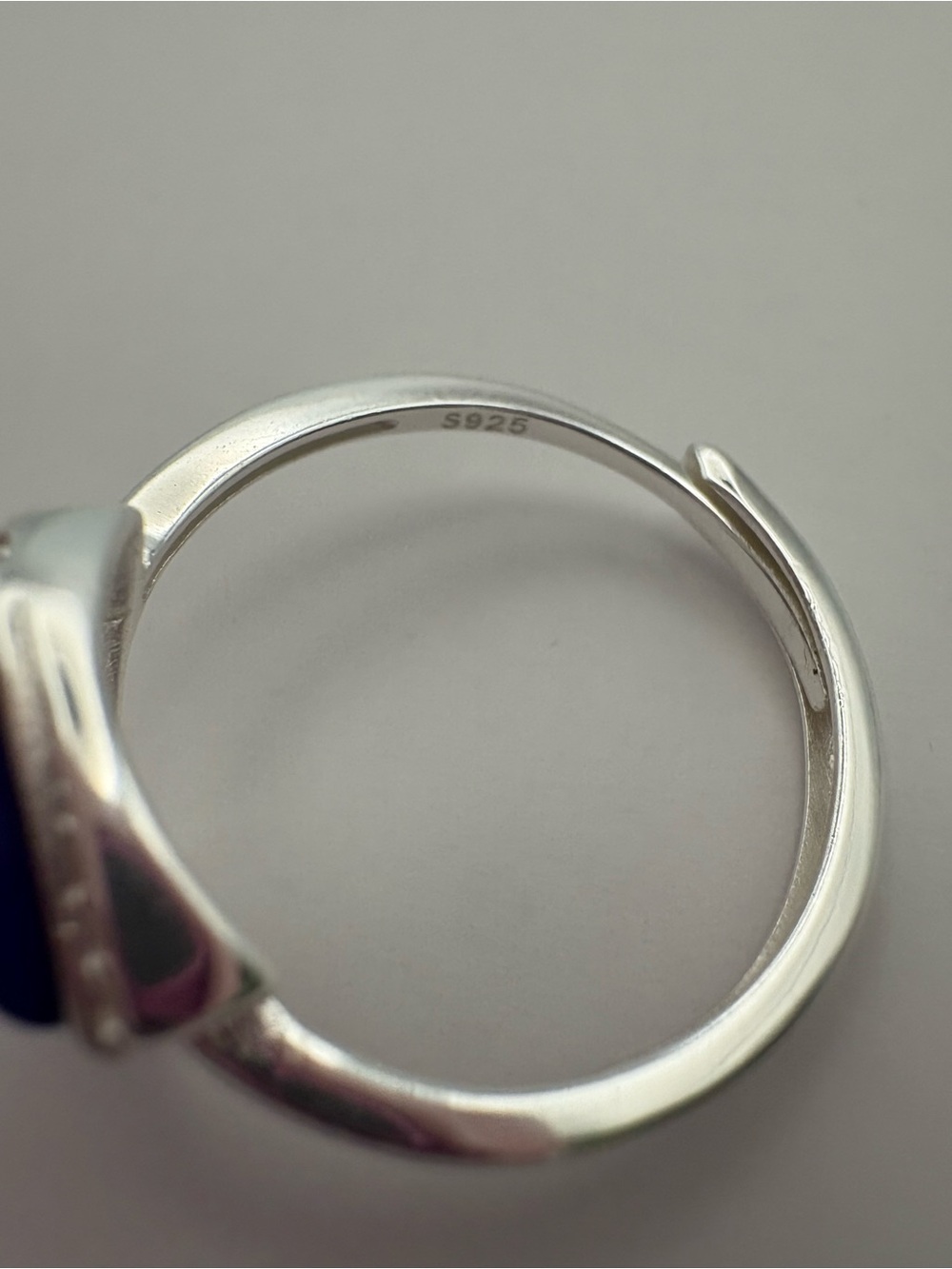 Lapis Triangle Ring (#R49) - Picture 4 of 4